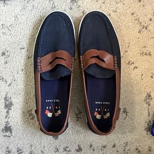 Cole Haan loafers. Size 11. Barely worn. My feet were too fat for them :/